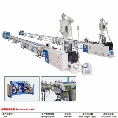金緯機(jī)械PP-R、PE-RT、PE-X 等冷熱水管擠出生產(chǎn)線 高效