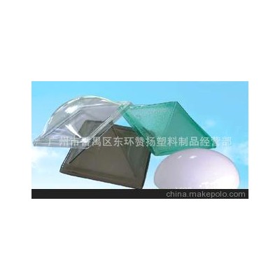 天窗采光罩吸塑加工，有機(jī)玻璃透明圓罩，大型吸塑加工