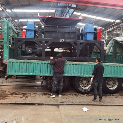 天然膠撕碎機 卓泰200型鋼絲網撕碎機 太陽能板撕碎機
