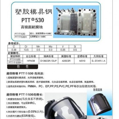 超鏡面、高硬度、高耐腐蝕〈新型鋼號UNI標(biāo)準(zhǔn)X40CR14〉模具鋼