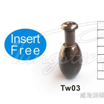供應鎢魚墜子 綁硅膠絲